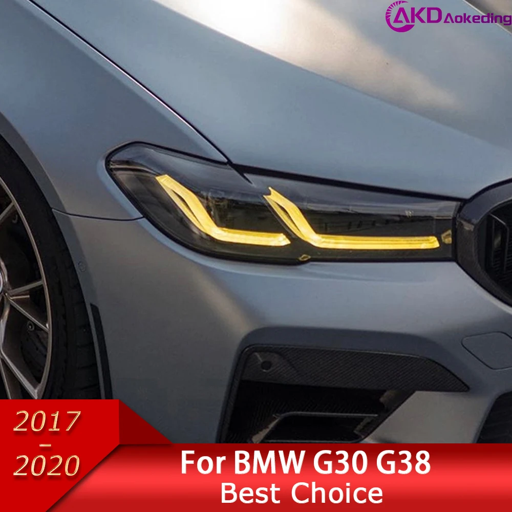Car Head Lamp，BMW G30 G38 LED Headlight 2018-2021 Headlights 525i 530i DRL Turn Signal High Beam Projector Lens