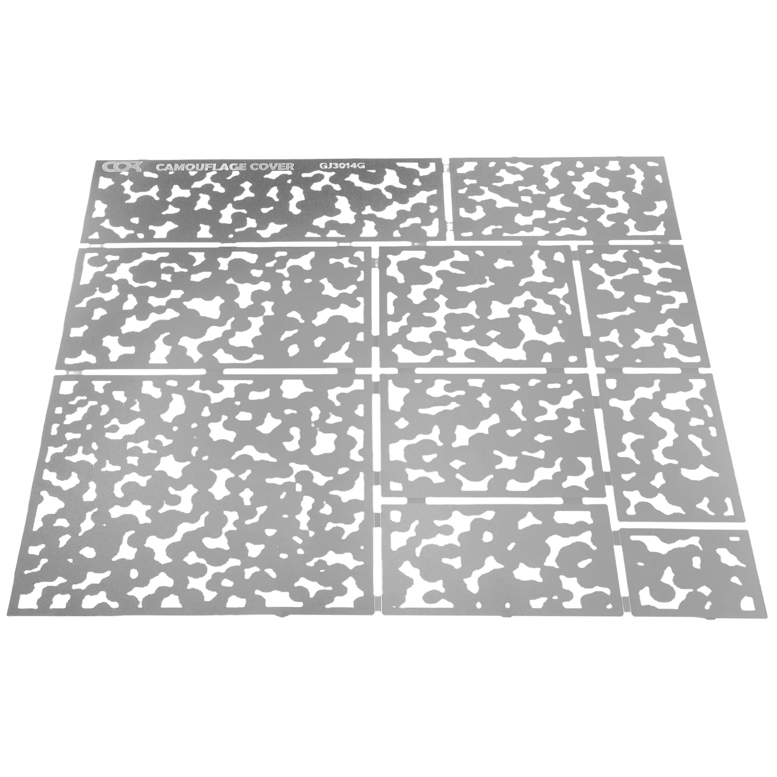 Camouflage Spray Board Sjablonen Metalen Tekening Sjablonen Ambachten Groot Zilver tbv