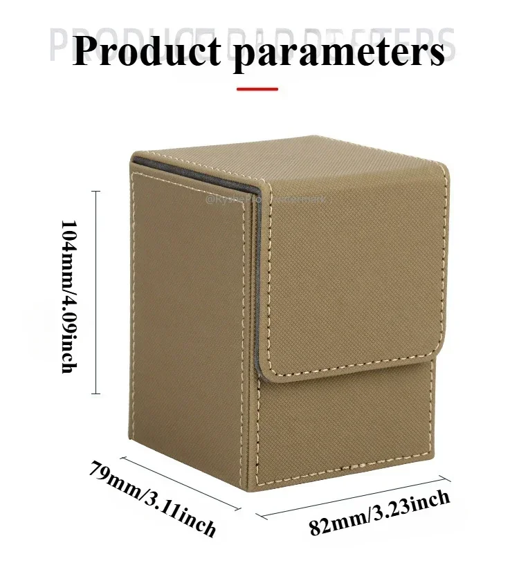 Вмещает 100+ ящиков для хранения коллекционных карточек Mtg Commander Deck Box из искусственной кожи с магнитной застежкой для карт PTCG Magic Sport Card