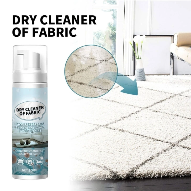 Carpet Dry Cleaning Foam Fabric Cleaner Gentle yet Effective Cleaner for Stubborn Strength Odor Eliminators