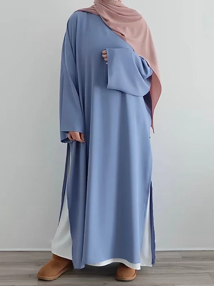 Eid abaya-女性のための2ピースドレス,イスラム教徒の女性のためのボールガウン,カフタン,モロッコのカフタン