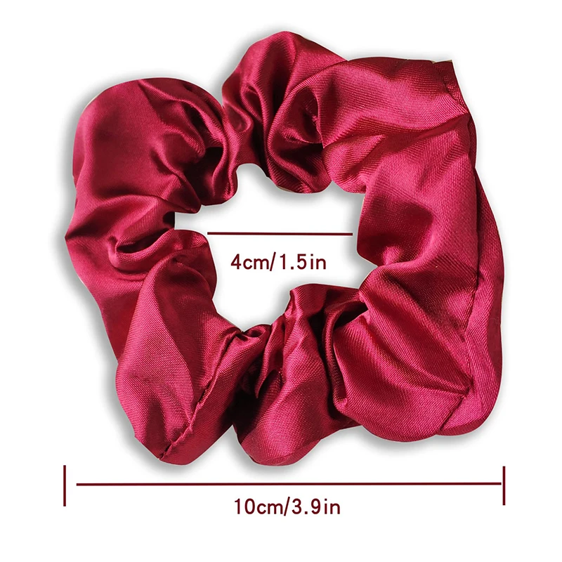 58 Colors Vintage Satin Hair Ties for Women Girls Ponytail Holder Scrunchies Rubber Bands Hair Bands Fashion Hair Accessories