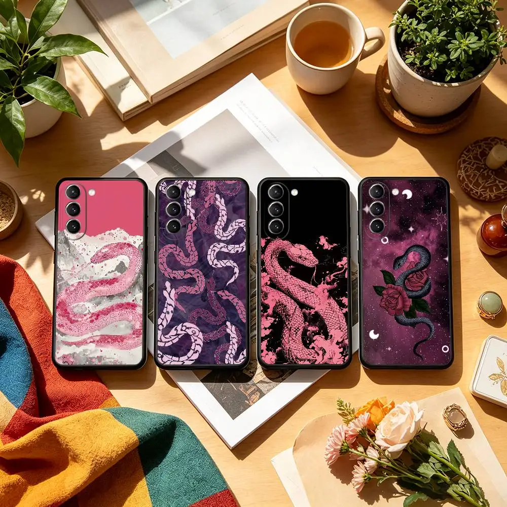 S-snake-ke  Phone Case For Samsung S26,S25,S24,S23,S22,S21,S30,Ultra,Plus,Fe,Lite,Note,10,Black Cover