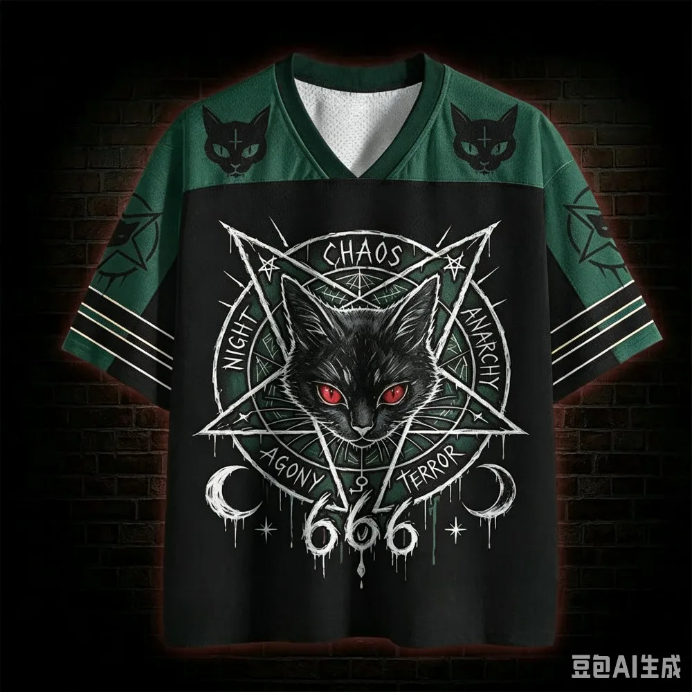 Summer New Horror Dark Series 3DPrint Men's Sport Quick-dry Breathable VNeck Loose TShirt Street Fashion Hip-Hop Parental Cloth