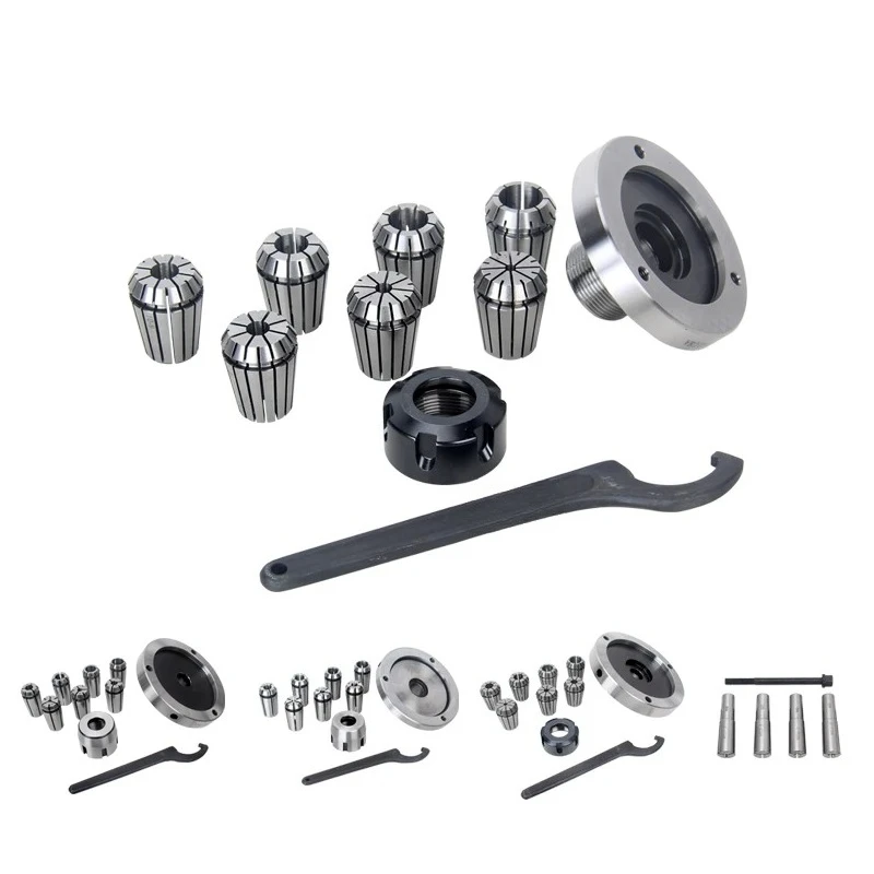 Lathe spindle taper chuck sleeve, flange connection milling chuck #ER25 80~ 130mm