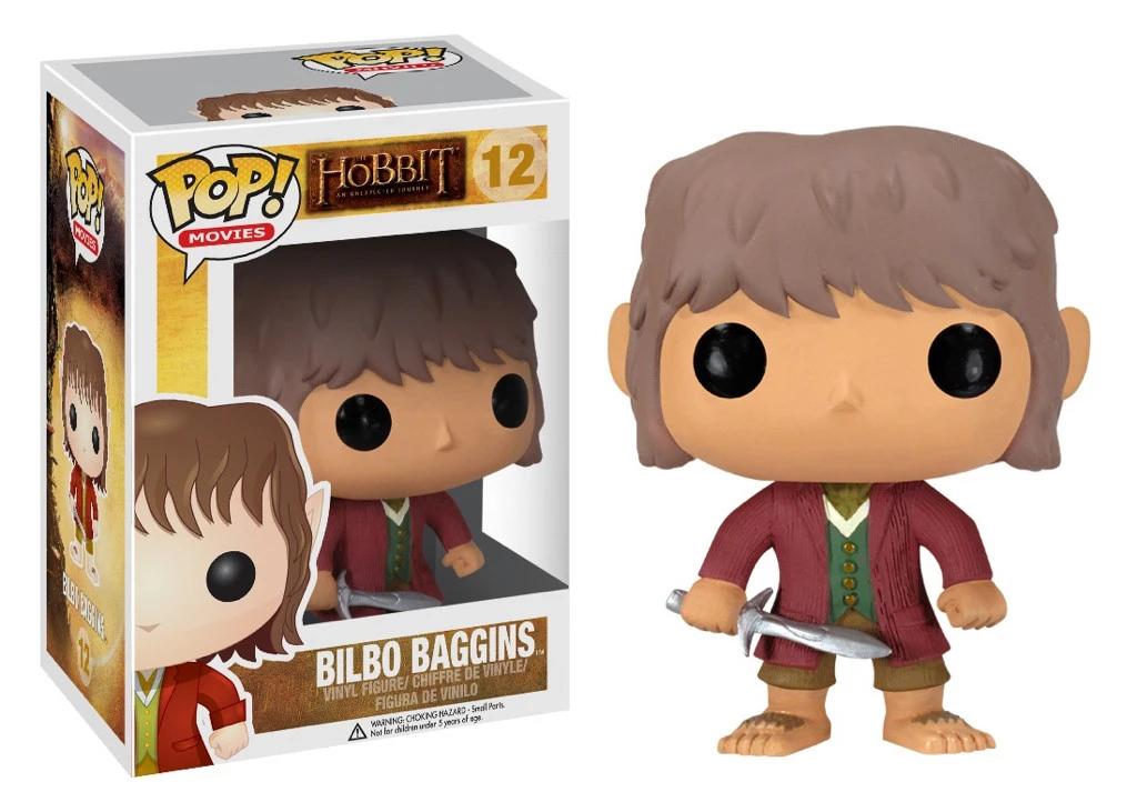Neu eingetroffen: Funko Pop! Filmfigur Der Hobbit Bilbo Baggins 12 mit Einzelhandelsverpackung Vinyl-Actionfiguren Sammelspielzeug für Kinder
