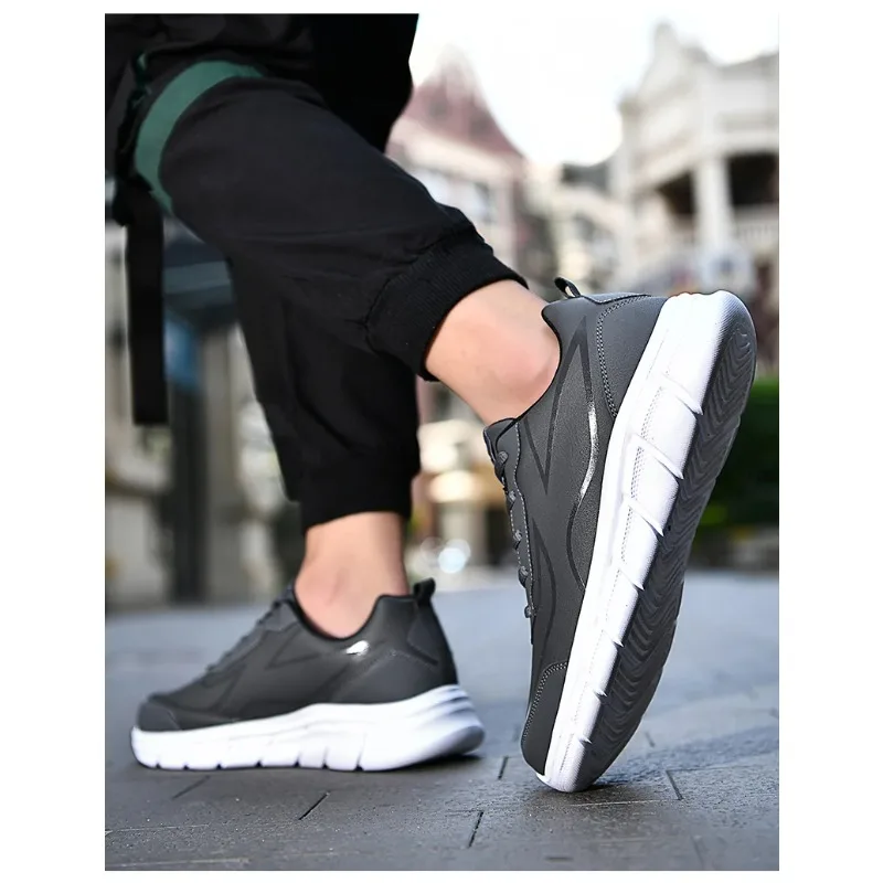 Men Casual Sports Shoes Anti-skid Durable Running Tennis Trainers Man Fashion Casual Men's Autumn Waterproof Sneakers - view 5