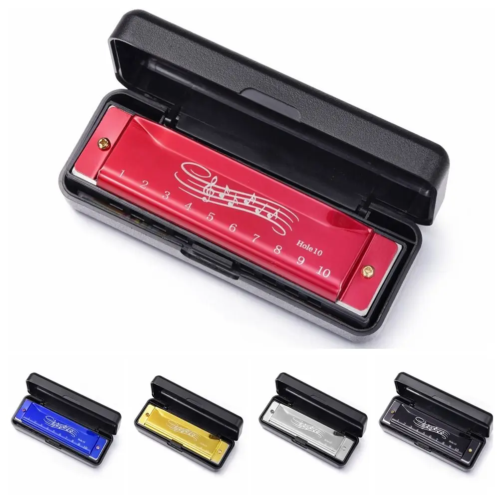 Practical ABS Blues Harmonica Safe Rectangle Mouth Organ Musical Instruments Metal Harmonica Toy Children