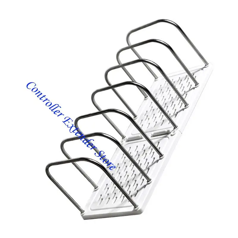

N84B File Sorter Organizers 6 Compartments Book End 14.5x5.7x5Inch Book Magazine Rack