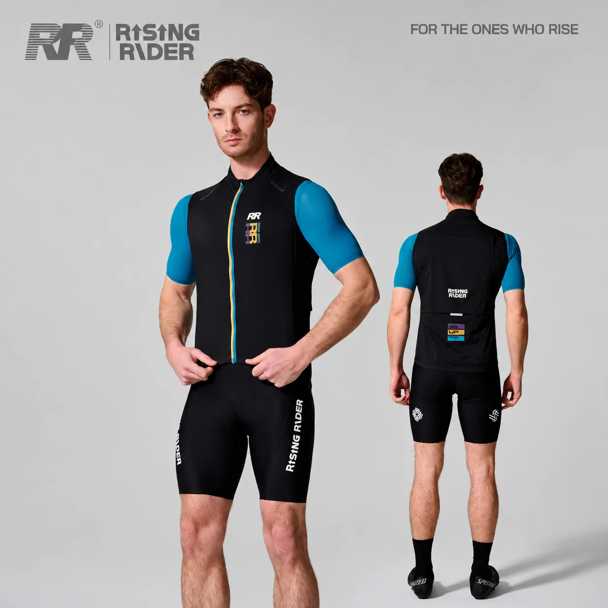 RR Men Cycling Vest Spring Summer Lightweight Windproof Waterproof Uv Road Bike Sleeveless Jacket