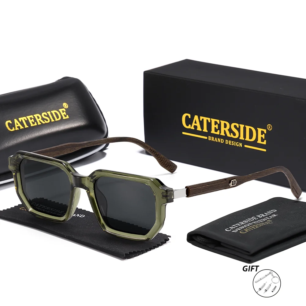 CATERSIDE Neue männer Sport Optische Sonnenbrille Polarisierte Quadratische Gläser Brillen frauen Bergsteigen Brillen UV400 – Detail 6