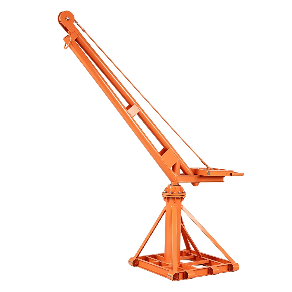 Outdoor gantry crane 360 degree rotation Small outdoor use Mini engine crane, building material hoisting crane