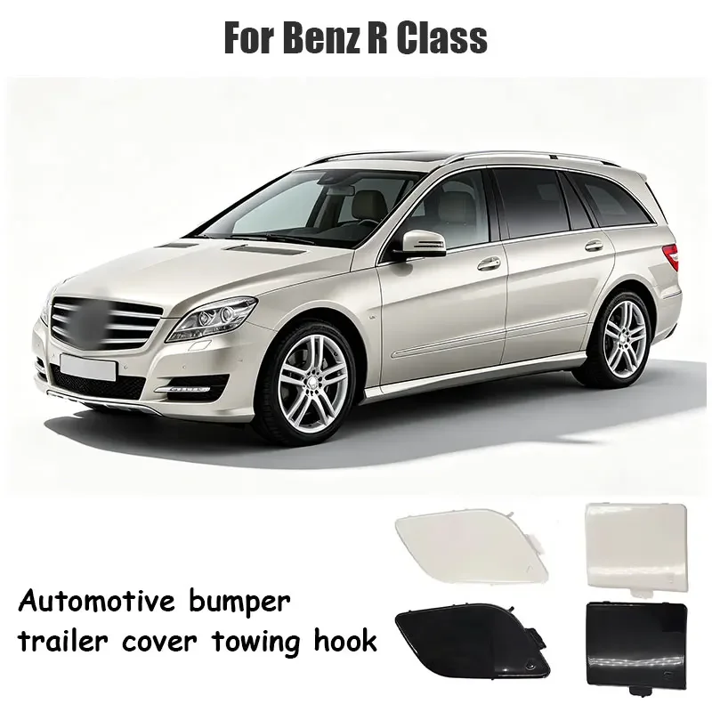 For Mercedes W251 R Class 2010-2017 R300 R320 R350 R400 R500 Car Front Rear Bumper Tow Hook Cover Cap Black
