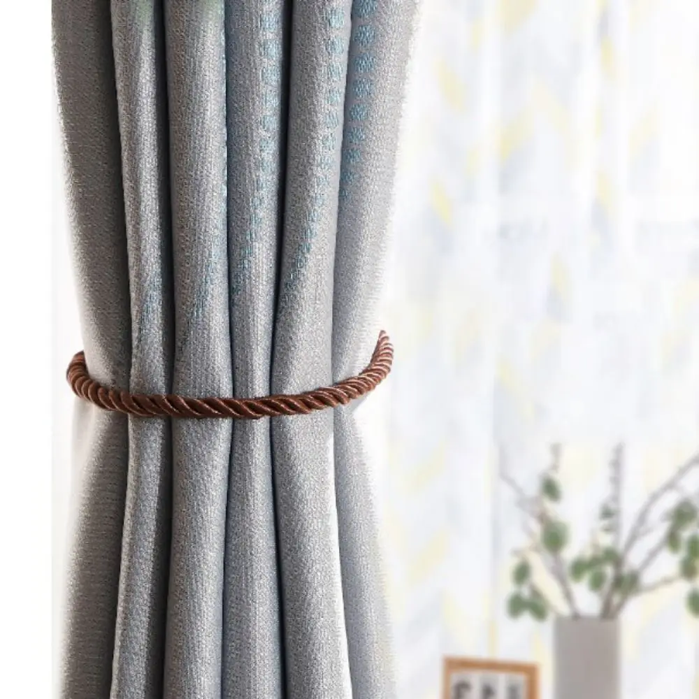 

2Pcs Handmad Curtain Woven Tiebacks Easy to Use Light Luxury Curtains Binding Rope Ins Style Curtains Tied Strap Window Curtains
