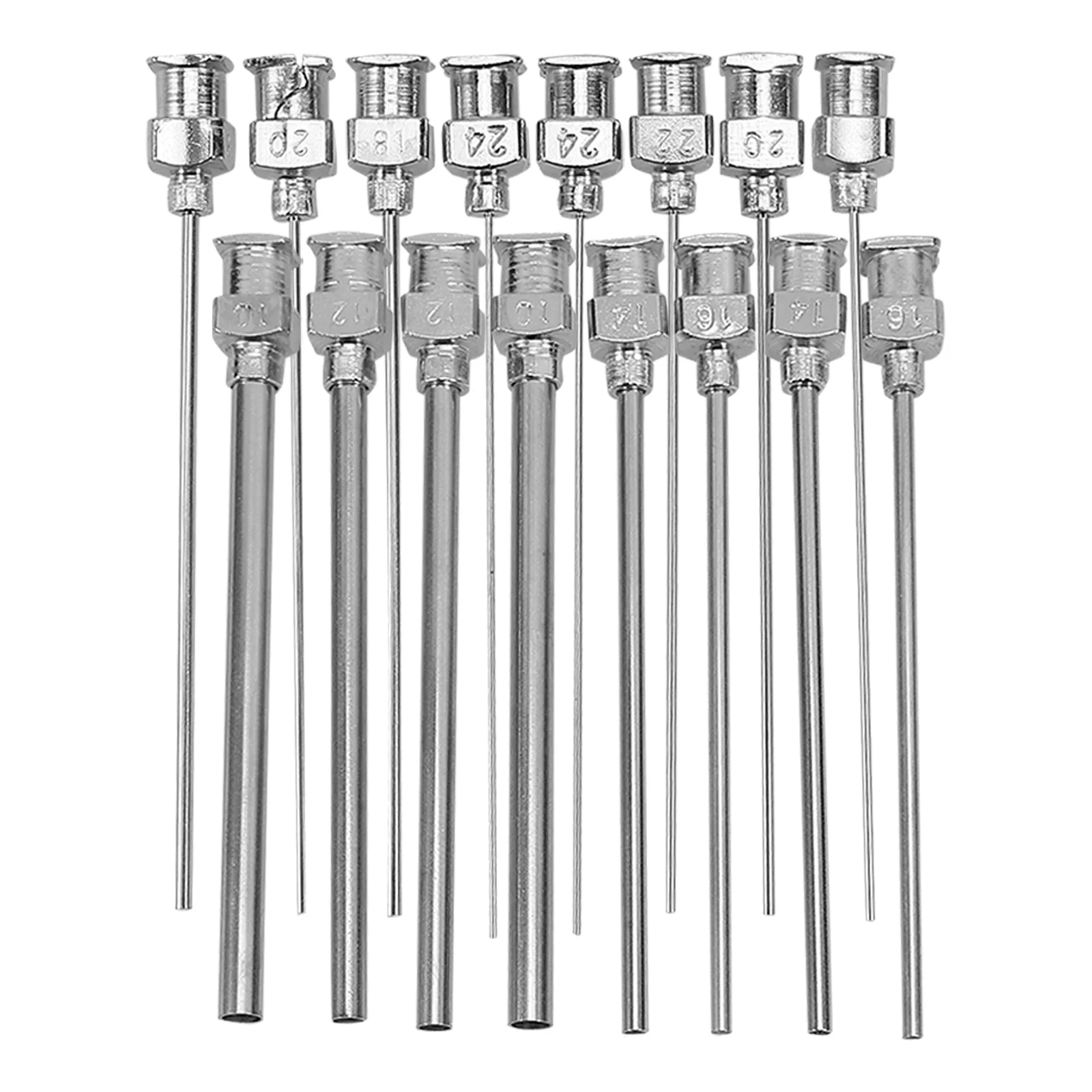 

Stainless Steel Dispensing Needle Tips 10G 12G 14G 16G 20G 22G Various Sizes for Epoxy Resin Adhesive Lab Use Blunt Tip