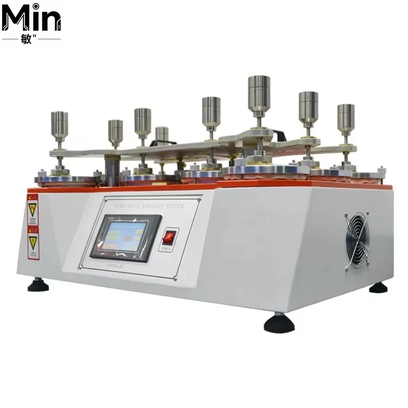 DS-412T8 D4966 8 Stations Textile Fabric Abrasion Tester Compliant with ISO 12947 Standard Fabric Testing Instrument