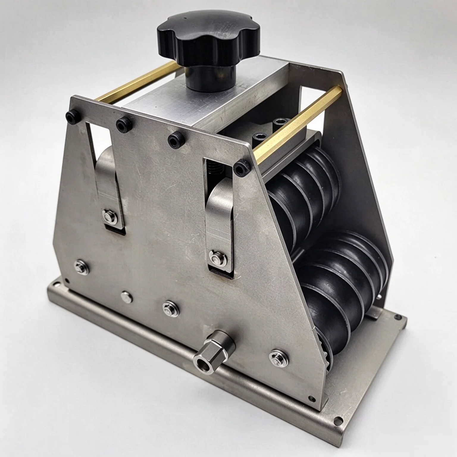 Manual Tube Straightener Tool for 6-25MM Copper & Aluminum Pipes, 9-Roll Pipe Straightening & Bending Correction Tool