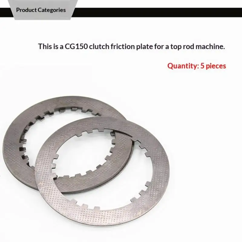 Motorrad-Kupplungsplatte, 4/5/6 Stück, universelle korrosionsbeständige Teile für CG125 CG150 Dreirad – Detail 9