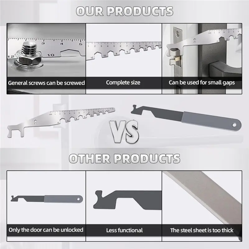 مجموعة أدوات عالمية جديدة من 6 قطع، أدوات إصلاح من الفولاذ المقاوم للصدأ عالية المرونة، مجموعة أدوات منزلية متعددة الأغراض