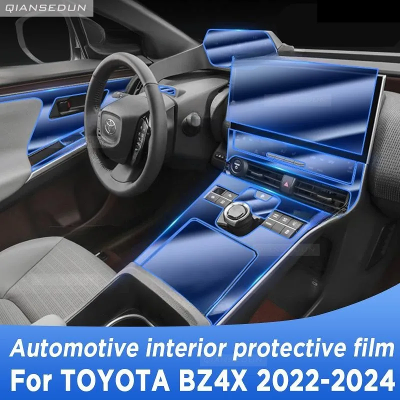 

For TOYOTA BZ4X 2022-2024 Gearbox Panel Navigation Screen Automotive Interior Protective Film Anti-Scratch Accessories Sticker