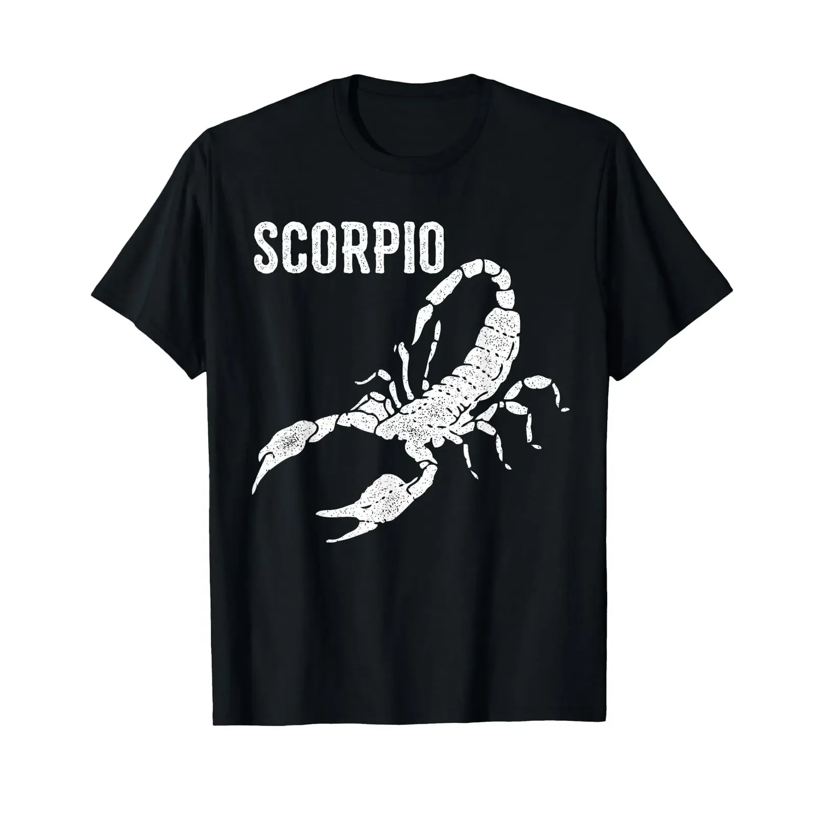 Camiseta Scorpio con signo del zodiaco, horóscopo, escorpión, estilo vintage, lavada, cómoda, con gráfico, para uso diario, unisex