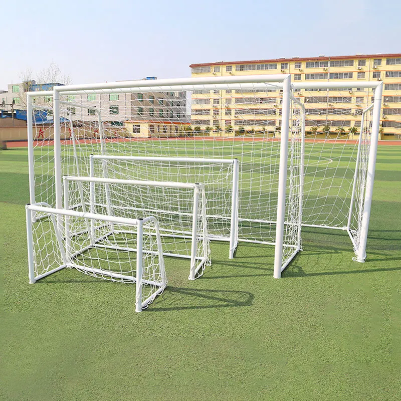 1 equipamento de treinamento portátil de porta de futebol de aço ao ar livre personalizável 3m * 2m para rede de futebol de playground 2025