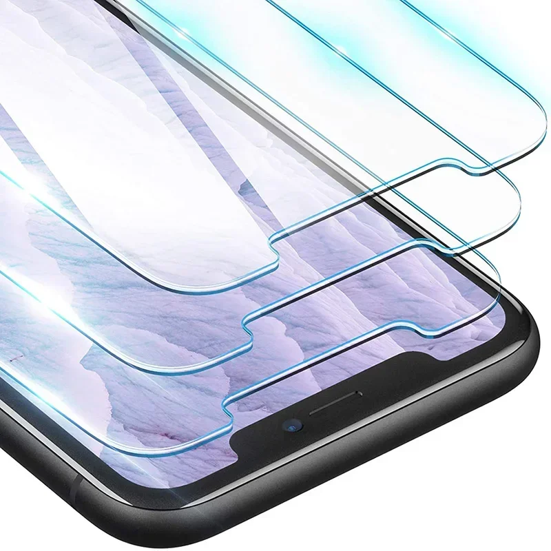 4PCS Protective Glass on For iPhone 13 11 12 16 15 14 Pro Max screen protector Tempered Glass For iPhone 6S 7 8 Plus XR XS Max image 5