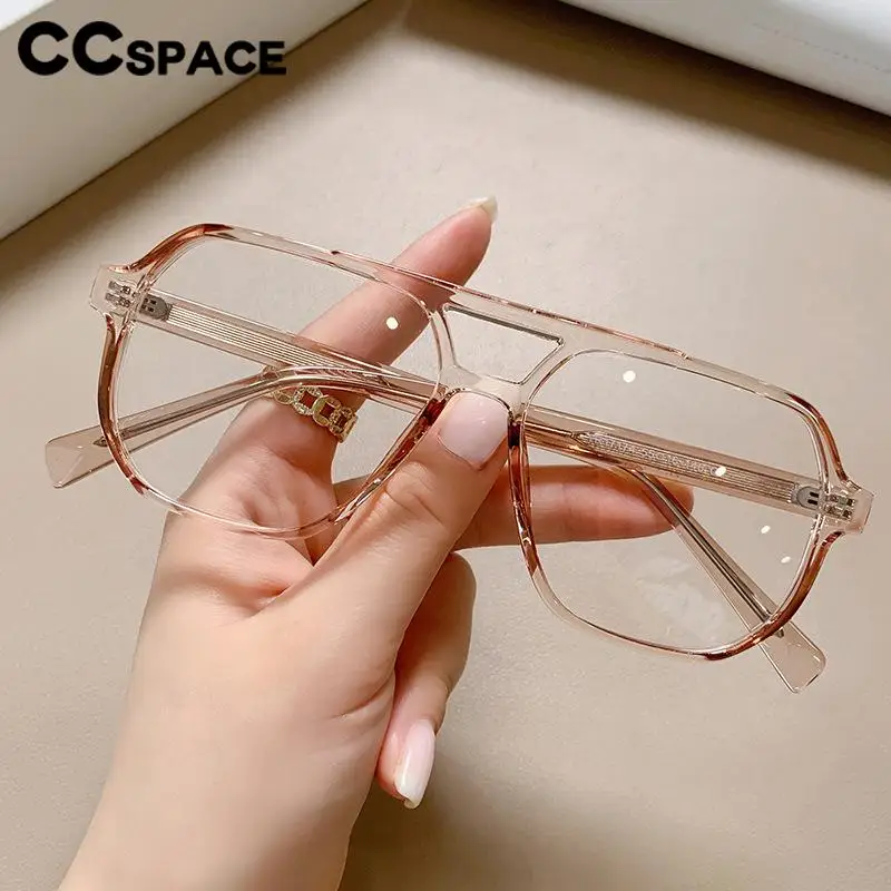 56997 Men Retro Large Size Spectacle Frame Men Fashion Hollow Out Transparent Eyeglass Universal Prescription Spectacles Frames