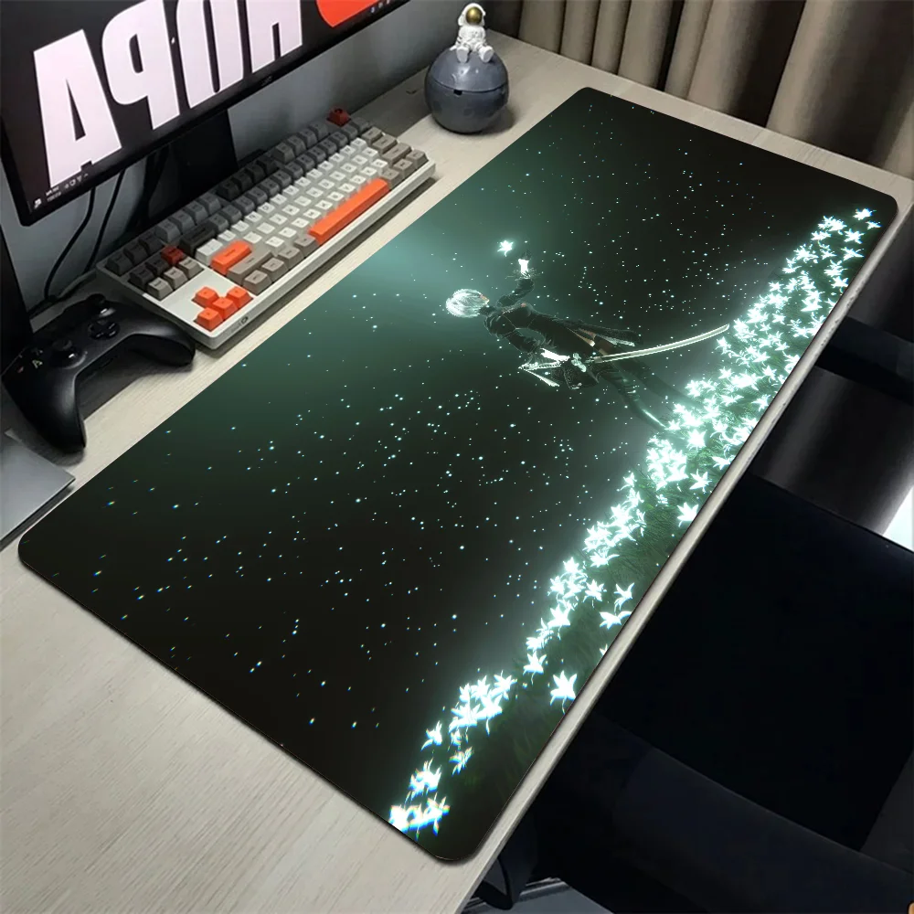 2B Nier Automata Anime Girl Mousepad Mouse Mat Desk Mat With Pad gaming accessories Prime Gaming XXL Keyboard Pad