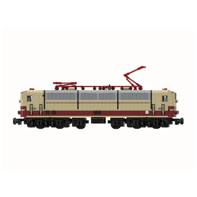 MOC-121129 سلسلة هندسة المدينة DB-Baureihe 181.2 قطار الركاب اللبنات التجمع نموذج الطوب اللعب لغز الهدايا