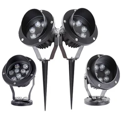 하이트 파워 LED 정원 조명, 야외 잔디 램프, 방수 마당 경로 스포트라이트, AC85-265V DC12V, 3W, 6W, 10W, 12W, 18W