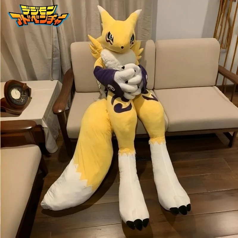 

170CM Super Big Size Digimon Renamon Youkomon Plushies Cartoon Anime Stuffed Kawaii Ornaments Children Toy Comfortable Doll Gift