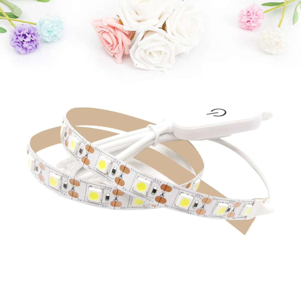 

1pc 5V 60Leds Dimmable Usb Powered Strip Light Strip For Sewing Machine Usb Powered Led Rope Lamp Bar Pvc Shade Craft Tool