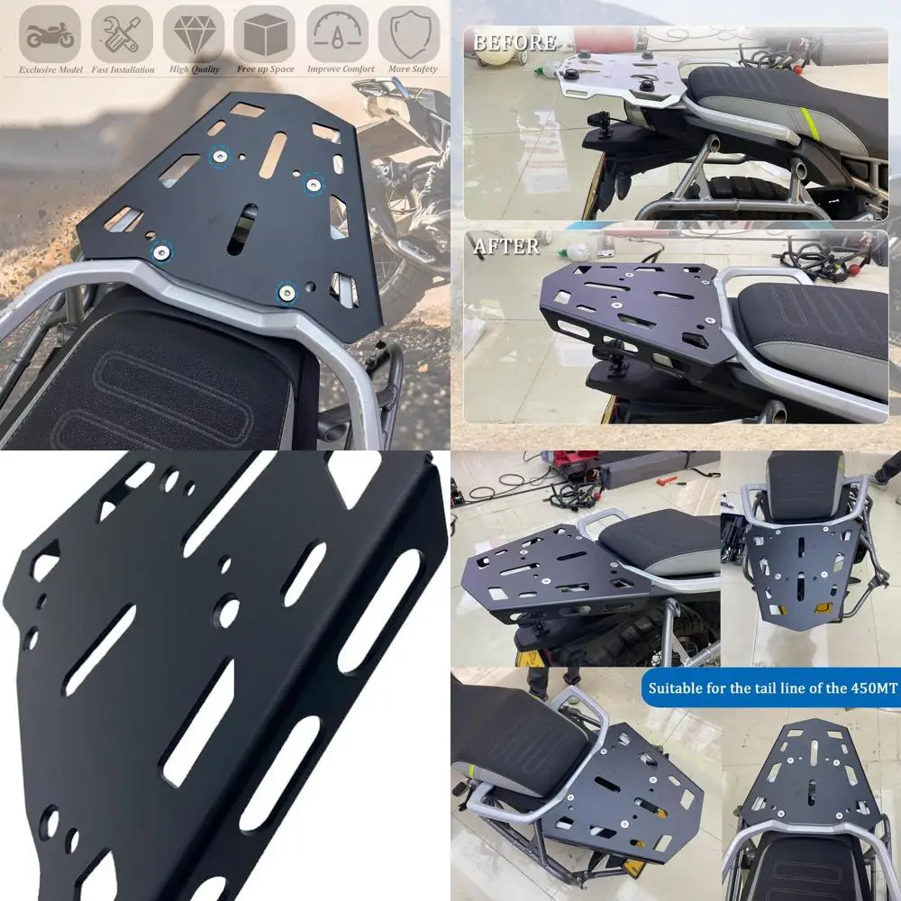 

Задний багажник для бездорожья для CFMOTO 450MT Ibex 450 CF450MT 2024-2025, аксессуары для мотоциклов, хвостовая коробка, расширенная полка fi