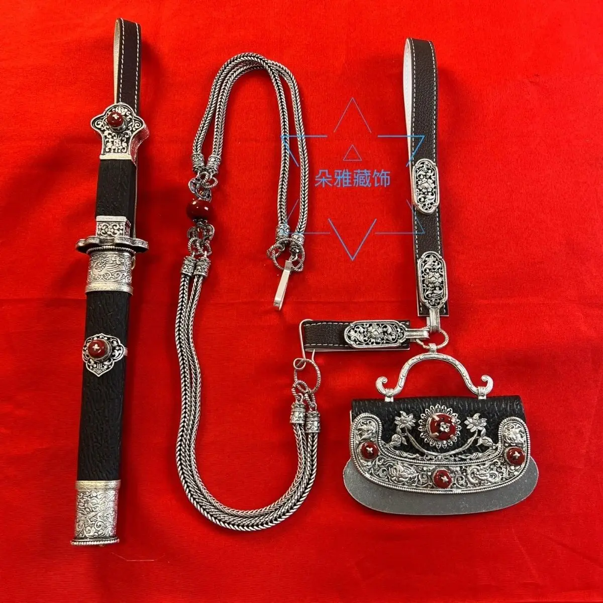 

Tibetan ethnic copper alloy wallet waist new men's ignition