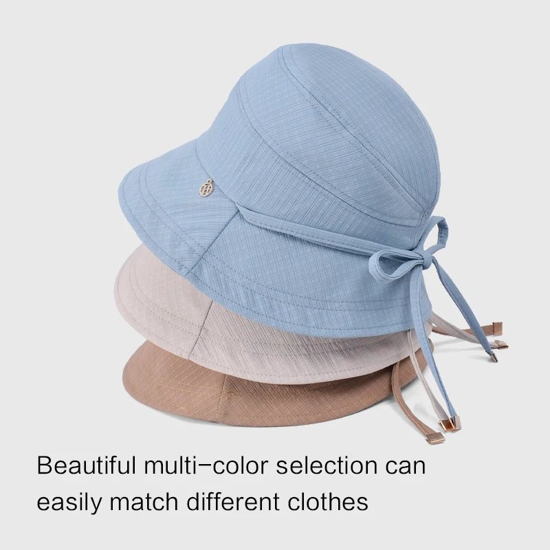 Topi kerai perjalanan luar ruangan musim panas topi baskom kepala besar semua rasa senior menunjukkan wajah topi nelayan busur kecil