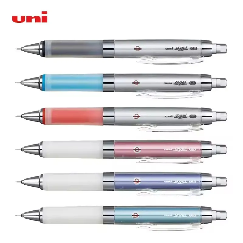 Uni اليابان القرطاسية التلقائي الدورية قلم رصاص 0.5 مللي متر الرصاص الأساسية قبضة مريحة الفن تصميم مكافحة كسر مكافحة الحشف الكتابة