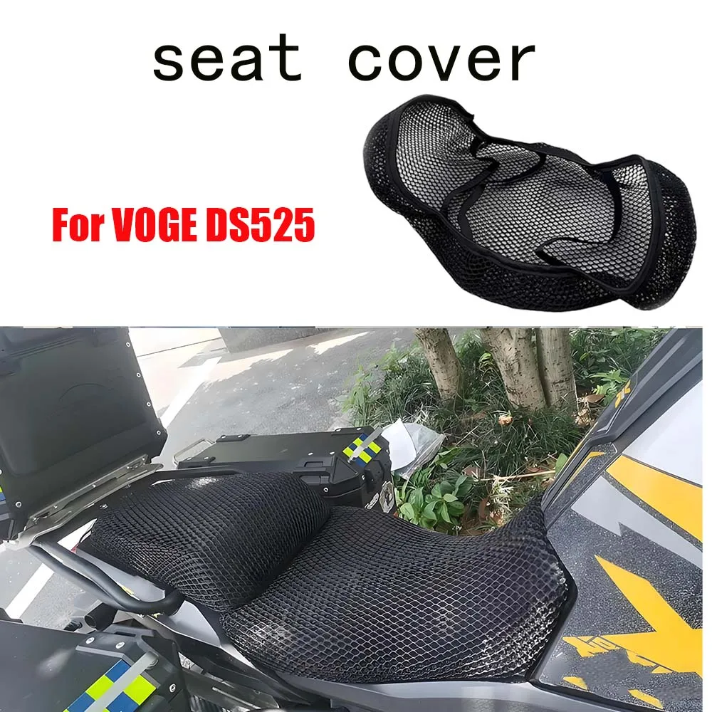 

For VOGE DS525 DS 525 Motorcycle Accessories 3D Mesh fabric Cushion Breathable Waterproof Protection Seat Cover