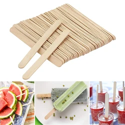 50 pz gelato bastoncini per ghiaccioli stampo accessori bastoncini di legno naturale cucchiaio per gelato artigianato a mano arte gelato Lolly strumenti per torte