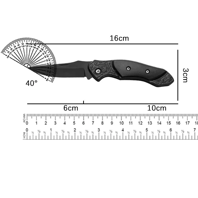 Portable Mini Folding Knife, Premium Stainless Steel, Perfect for Outdoor Camping, Fruit & Letter Opening Multifunctional sharp view 6