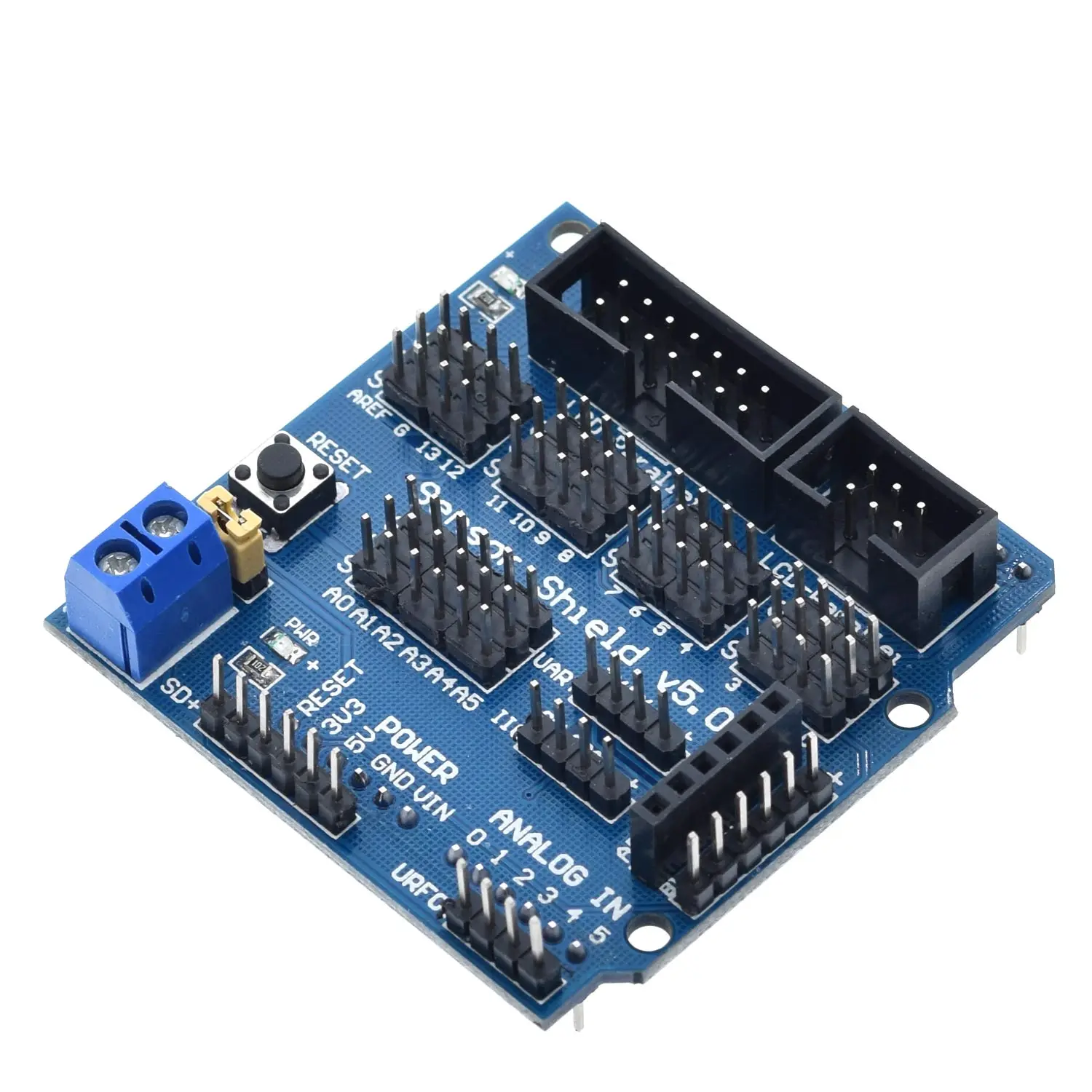 Picture 7: TZT V5.0 Sensor Shield Expansion Board For arduino electronic building blocks Robot Accessories Sensor Shield V5 expansion board