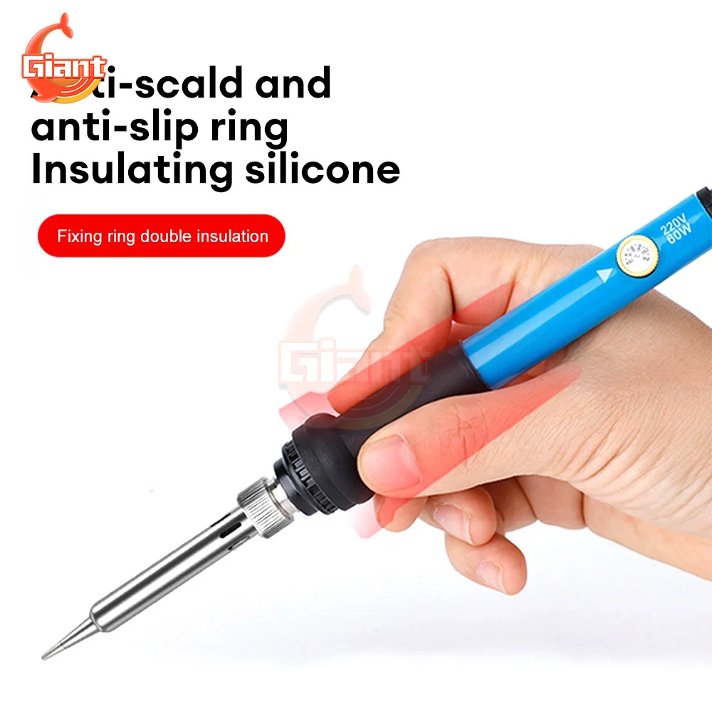 13PCS Electric Soldering Iron Portable Handheld Soldering Iron Pen Adjustable Temperature Fast Heating Solder Welding Tools