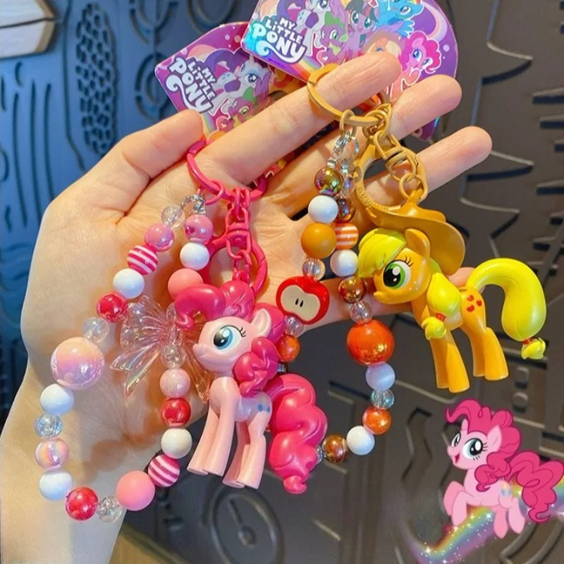

Anime My Magical Little Ponys Keychain Accessories Backpack Pendant Figure Keyring Doll Girl Gift Twilight Sparkle Fluttershy