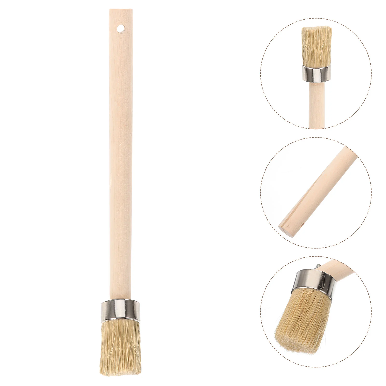 

Wooden Handle Tire Repair Tool Brush Paint Brushes Bristles for Canvas Painting