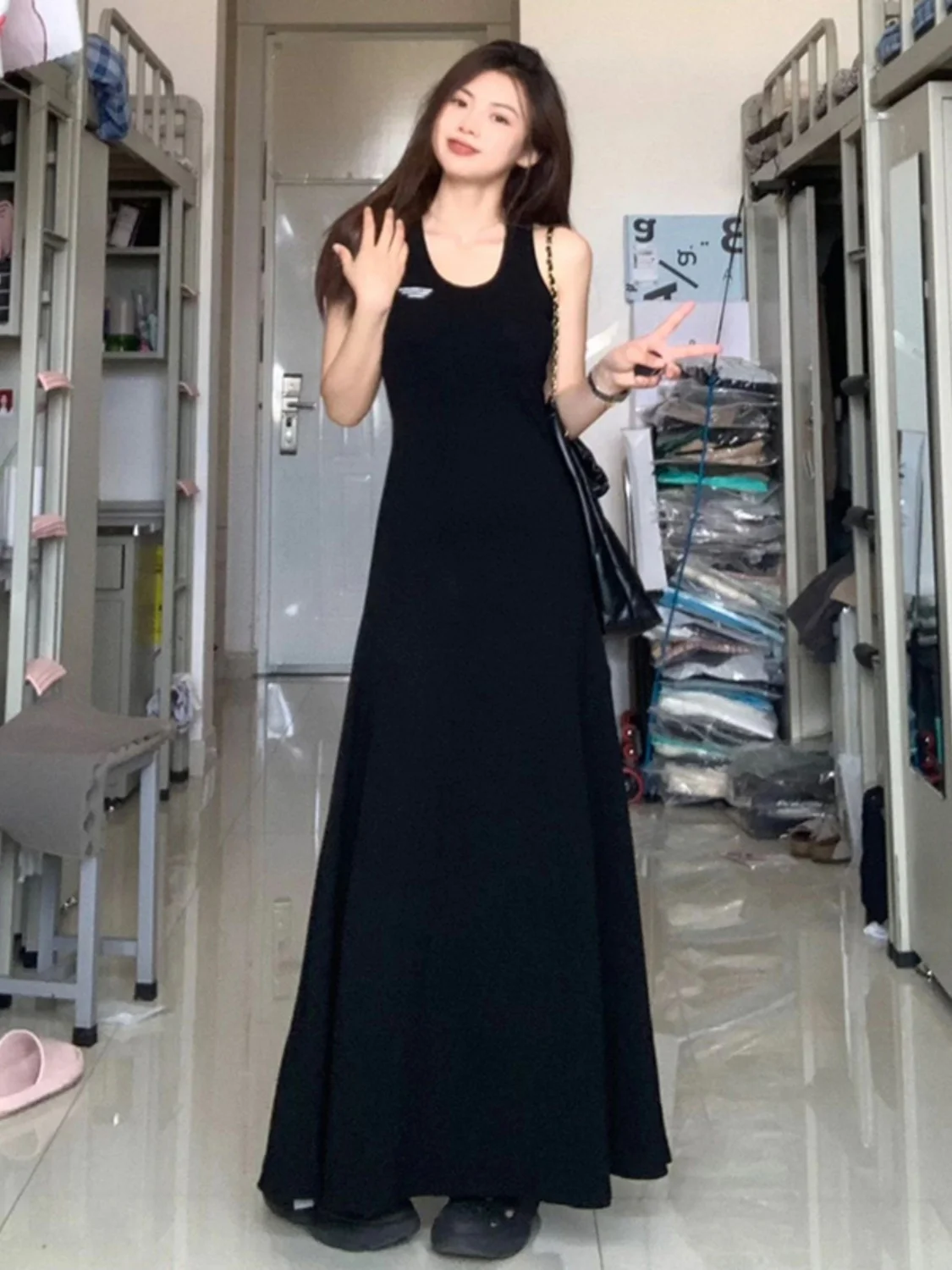 

Dresses Women Denim Pleated High Waist Midi Skirt Everyday Urban Youthful Casual Street Trend Slim Fit Simple Style Modern