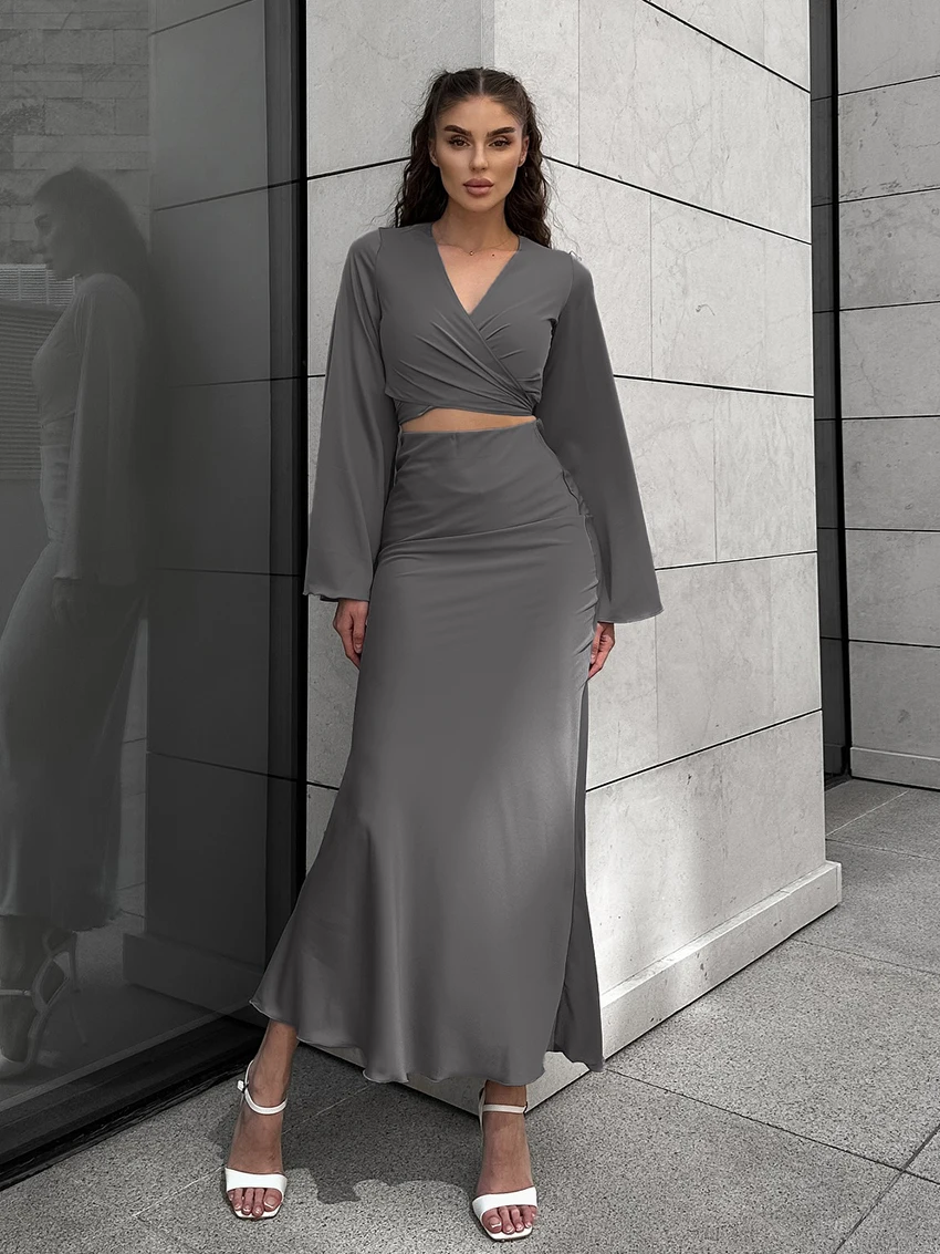 marthaiqiqi-hiver-femmes-pyjamas-costume-a-manches-longues-chemises-de-nuit-haut-court-vetements-de-nuit-col-en-v-nuisette-jupes-longues-dames-ensembles-de-vetements-de-nuit