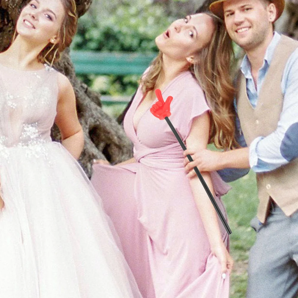 

2Pcs Finger Gesture Rods ABS Material Flexible Teaching Pointer for Classroom Kids Reading Aid Party Game Prank Prop Wedding Fun