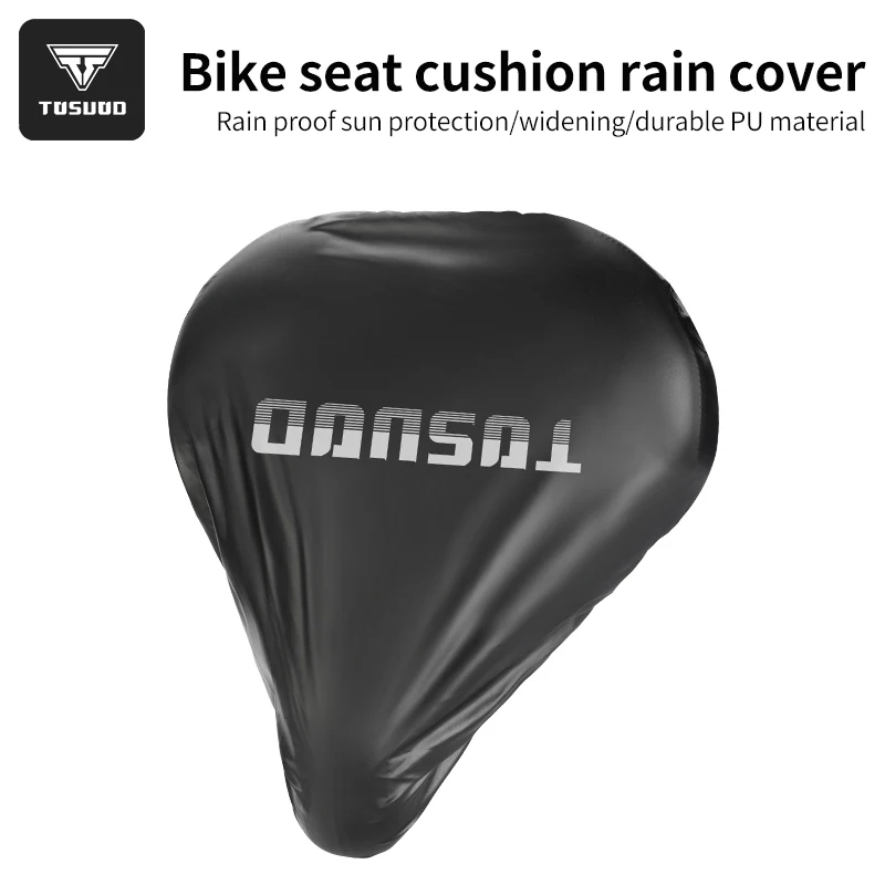 TOSUOD Sarung Jok Sepeda Universal - Pelindung Hujan Anti Air Lepas Cepat untuk Jok Sepeda Jalan & MTB, Aksesori Pelindung Bantalan
