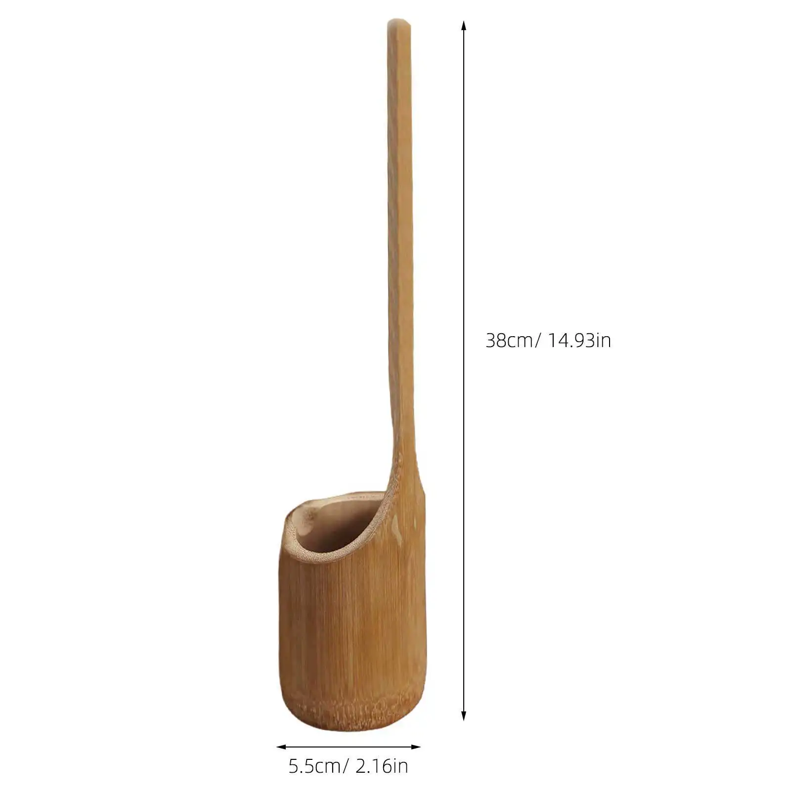 Bamboo Ladle Long Handle Wine Dipper Spoon for Kitchen Water Scooping Tea Ceremony Home Supplies Drip Control Liquid