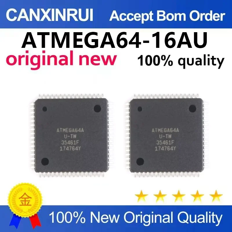 （5pcs-100pcs）Brand new original ATMEGA64-16AU
